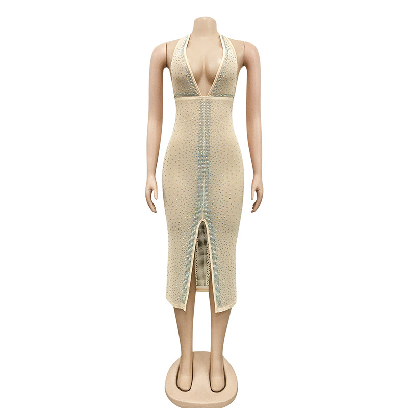 Affordable Plunge Halter Slit Party Dress #88211592168 Affordable Plunge Halter Slit Party Dress #88211592168