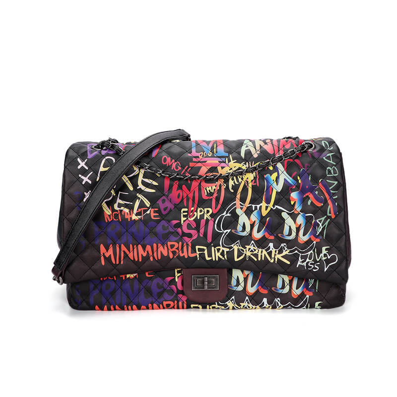 Luxury Graffiti Bag In Black 88211592397# Luxury Graffiti Bag In Black 88211592397#